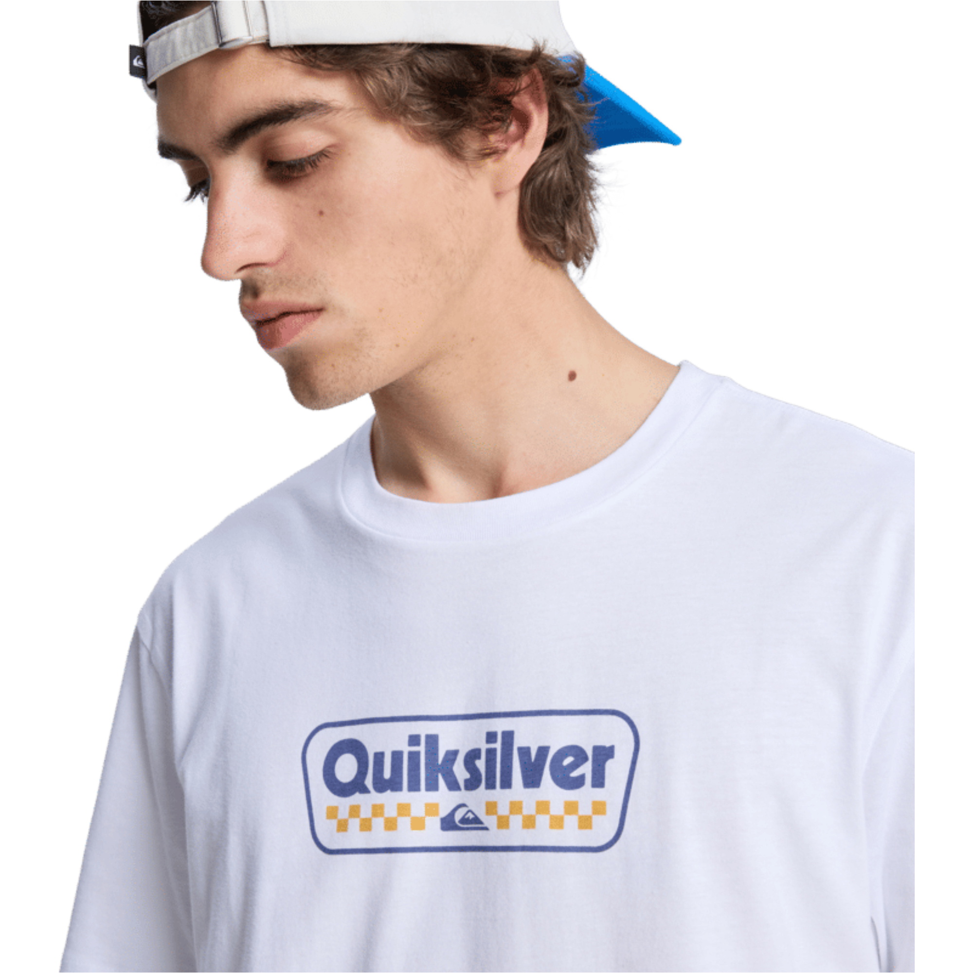 2026 Quiksilver Da Uomo Maglietta A Maniche Corte EV Starting Grid EQYZT08288 - White